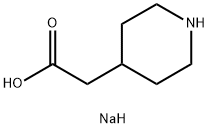 4-Piperidineacetic acid, sodiuM salt Struktur