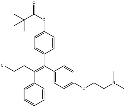 4-Pivaloyloxy Toremifene Struktur