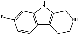 7-Fluoro-2,3,4,9-tetrahydro-1H-beta-carboline Struktur