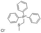 (METHYLTHIOMETHYL)TRIPHENYLPHOSPHONIUM CHLORIDE Struktur