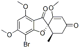 (2S,6'R)-7-Bromo-2',4,6-trimethoxy-6'-methylspiro[benzofuran-2(3H),1'-[2]cyclohexene]-3,4'-dione Struktur