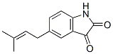 1H-Indole-2,3-dione, 5-(3-methyl-2-butenyl)- (9CI) Struktur