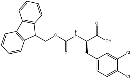 FMOC-D-3,4-Dichlorophe Structure