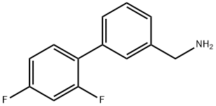 2',4'-DIFLUORO-BIPHENYL-3-METHANAMINE Struktur