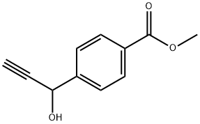 Methyl 4-(1-hydroxyprop-2-ynyl)benzoate Struktur