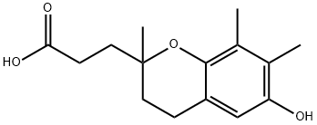 2,7,8-TRIMETHYL-2-(BETA-CARBOXY-ETHYL)-6-HYDROXYCHROMAN Struktur