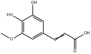 5-hydroxyferulic acid Struktur