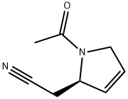 1H-Pyrrole-2-acetonitrile, 1-acetyl-2,5-dihydro-, (R)- (9CI) Struktur