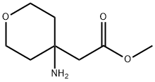 4-AMINO-TETRAHYDROPYRAN-4-ACETIC ACID METHYL ESTER
 Struktur