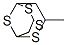 1-Methyl-2,4,6,8-tetrathiaadamantane Struktur