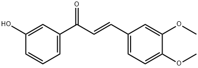 (E)-3-(3,4-DIMETHOXYPHENYL)-1-(3-HYDROXYPHENYL)-1-PROPENONE Struktur