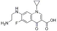 3-Quinolinecarboxylic acid, 7-[(2-aMinoethyl)aMino]-1-cyclopropyl-6-fluoro-1,4-dihydro-4-oxo- Struktur