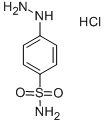 4-Hydrazinobenzene-1-sulfonamide hydrochloride Struktur