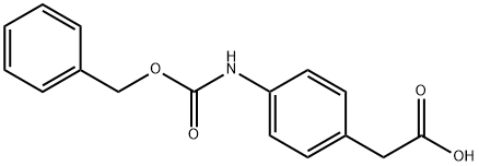 (4-BENZYLOXYCARBONYLAMINOPHENYL)-ACETIC ACID Struktur