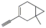 Bicyclo[4.1.0]hept-3-ene, 3-ethynyl-1-methyl- (9CI) Struktur