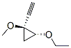 Cyclopropane, 2-ethoxy-1-ethynyl-1-methoxy-, (1S-trans)- (9CI) Struktur