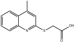 (4-METHYL-QUINOLIN-2-YLSULFANYL)-ACETIC ACID Struktur