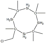 Chloromethylheptamethylcyclotetrasiloxane Struktur