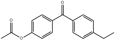 4-ACETOXY-4'-ETHYLBENZOPHENONE Struktur