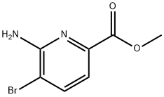 METHYL 6-AMINO-5-BROMOPICOLINATE Struktur