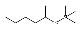 Trimethyl[(1-methylpentyl)oxy]silane Struktur