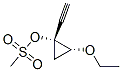 Cyclopropanol, 2-ethoxy-1-ethynyl-, methanesulfonate, (1R-cis)- (9CI) Struktur