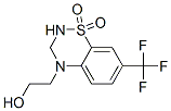 2,3-dihydro-7-(trifluoromethyl)-4H-1,2,4-benzothiadiazine-4-ethanol 1,1-dioxide  Struktur