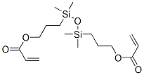 (1,1,3,3-tetramethyldisiloxane-1,3-diyl)dipropane-1,3-diyl diacrylate Struktur