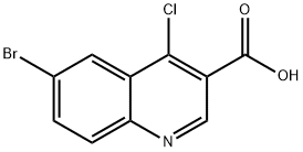 6-BROMO-4-CHLORO-QUINOLINE-3-CARBOXYLIC ACID Struktur