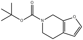 TERT-BUTYL 4,7-DIHYDROFURO[2,3-C]PYRIDINE-6(5H)-CARBOXYLATE Struktur