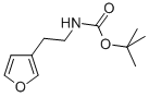 Carbamic acid, [2-(3-furanyl)ethyl]-, 1,1-dimethylethyl ester (9CI) Struktur