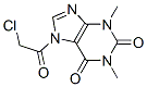 1H-Purine-2,6-dione,  7-(chloroacetyl)-3,7-dihydro-1,3-dimethyl-  (9CI) Struktur