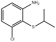 3-CHLORO-2-(ISOPROPYLTHIO)ANILINE Struktur