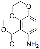 1,4-Benzodioxin-5-carboxylicacid,6-amino-2,3-dihydro-,methylester(9CI) Struktur