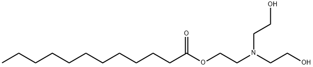 2-[bis(2-hydroxyethyl)amino]ethyl laurate  Struktur