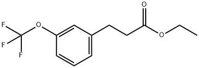 3-(3-TRIFLUOROMETHOXY-PHENYL)-PROPIONIC ACID ETHYL ESTER Struktur