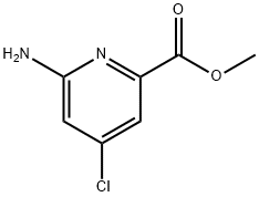 METHYL 6-AMINO-4-CHLOROPYRIDINE-2-CARBOXYLATE Struktur