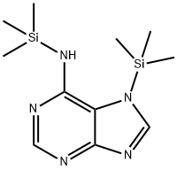 6-(Trimethylsilylamino)-7-(trimethylsilyl)-7H-purine Struktur