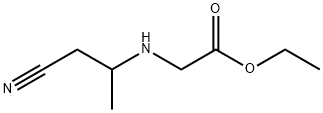 Glycine, N-(2-cyano-1-methylethyl)-, ethyl ester (9CI) Struktur