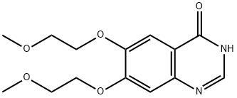 6,7-二甲氧乙氧基喹唑啉-4-酮 結(jié)構(gòu)式