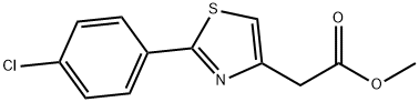 2-(4-Chlorophenyl)-4-thiazoleacetic acid methyl ester Struktur