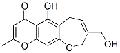 6,9-Dihydro-5-hydroxy-8-hydroxymethyl-2-methyl-4H-pyrano[3,2-h][1]benzoxepin-4-one Struktur