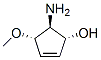 2-Cyclopenten-1-ol,5-amino-4-methoxy-,(1alpha,4alpha,5beta)-(9CI) Struktur