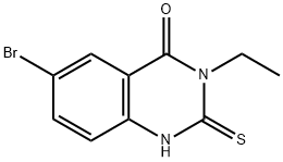 6-BROMO-3-ETHYL-2-MERCAPTOQUINAZOLIN-4(3H)-ONE Struktur