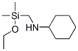 N-[(Ethoxydimethylsilyl)methyl]cyclohexylamine Struktur