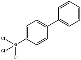 p-Trichlorosilylbiphenyl Struktur