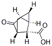 Tricyclo[2.2.1.02,6]heptane-3-carboxylic acid, 5-oxo-, [1S-(1R*,2S*,3R*,4S*,6R*)]- (9CI) Struktur