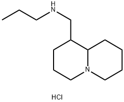 N-(octahydro-2H-quinolizin-1-ylmethyl)propan-1-amine dihydrochloride Struktur