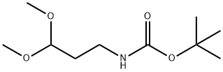 Carbamic acid, (3,3-dimethoxypropyl)-, 1,1-dimethylethyl ester (9CI) Struktur