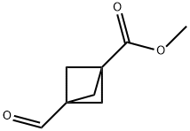 Bicyclo[1.1.1]pentane-1-carboxylic acid, 3-formyl-, methyl ester (9CI) Struktur